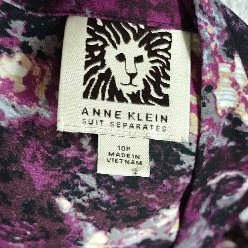 Anne Klein Suit Separates Sleeveless Blouse